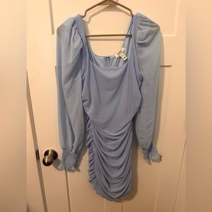 Light Blue Scrunch Dress